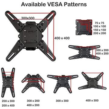 VideoSecu ML531BE2 TV Wall Mount Kit with HDMI Cable