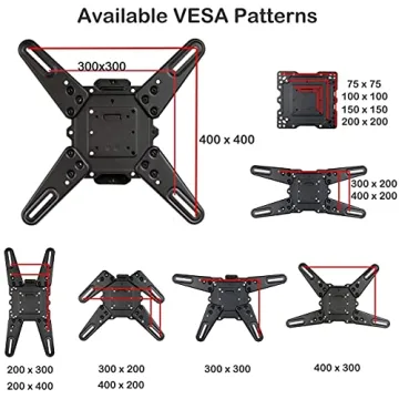 VideoSecu ML531BE2 TV Wall Mount Kit with HDMI Cable
