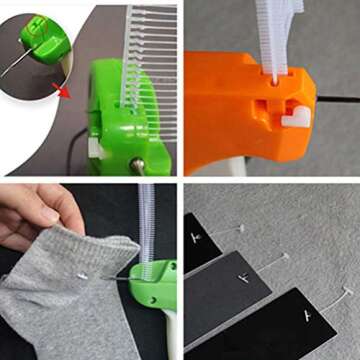 Eshylala Clothing Tagging Gun Price Tag Gun Labeling Machine Garment Label Applicator Comes with 3 Inch 1000 Barb + 5 Needles Set