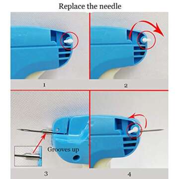 Eshylala Clothing Tagging Gun Price Tag Gun Labeling Machine Garment Label Applicator Comes with 3 Inch 1000 Barb + 5 Needles Set