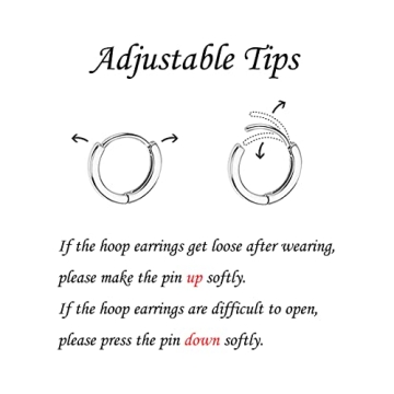 Reffeer Heart Hoop Earrings in Solid Sterling Silver