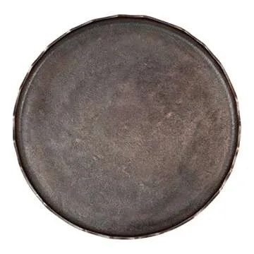 Kate and Laurel Alessia Modern Coffee Table, 25 x 25 x 15, Gold, Metal Coffee Table with Antique Detailing for Storage and Display