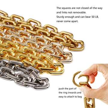 Heavy Metal Bag Chain - Luxury Replacement Strap in Gold