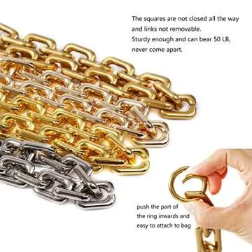 Heavy Metal Bag Chain - Luxury Replacement Strap in Gold