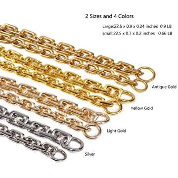 Heavy Metal Bag Chain - Luxury Replacement Strap in Gold