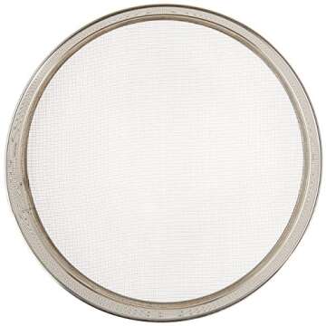 Winco 10 Inch Stainless Steel Sieve for Perfect Baking Results