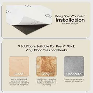 Vinyl Peel and Stick Floor Tile, Self-Adhesive Wood Plank, 10-Pack (15 Square Feet) - 6 Inch Width, 36 Inch Length, 1.2mm - Light Grey Oak - Easy DIY Nexus Planks for Any Room by Achim Home Decor