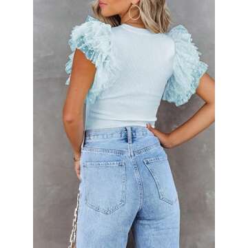 SHEWIN Womens Tops Causal Short Sleeve Shirts Loose Crew Neck Tshirts Shirts Lightweight Summer Tops for Women 2025,US 8-10(M),Apricot