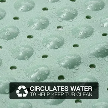 YINENN Non-Slip Bathroom Safety Mat with Suction Cups