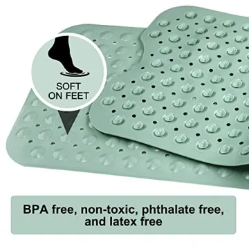 YINENN Non-Slip Bathroom Safety Mat with Suction Cups