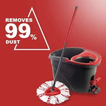 [2025 New Version] Mop Head Replacement - 40% More Cleaning Power，3 Pack Spin Mop Replacement Head for Easy Wring 1-Tank System, Easy Cleaning, Microfiber and Machine Washable