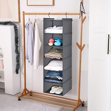 MAX Houser 6 Tier Closet Organizer - Durable & Foldable