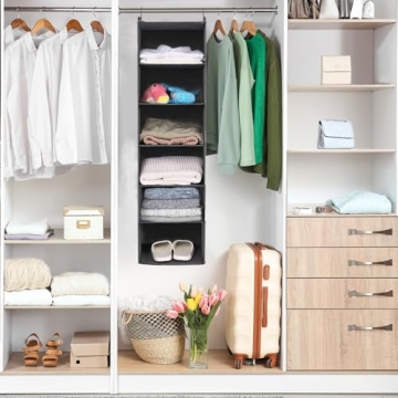 MAX Houser 6 Tier Closet Organizer - Durable & Foldable