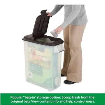 Buddeez Airtight Pet Food Storage Container for Dogs and Cats