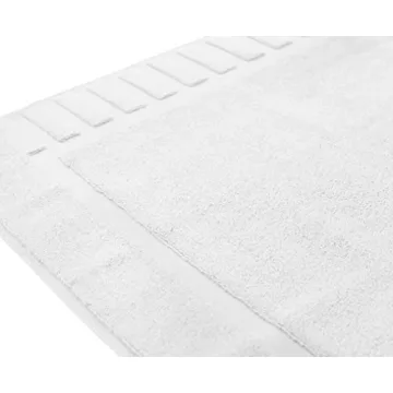 White Classic Cotton Bath Mats - Luxurious & Absorbent