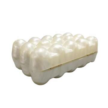 WuDiaoer Women Acrylic Clutch Purse Chic Marble Evening Handbag with Chain Wedding Clutch Crossbody Bag for Prom Party, Pearl White