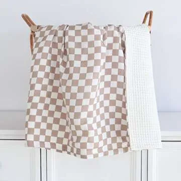LifeTree Waffle Baby Blankets for Cozy Newborn Comfort