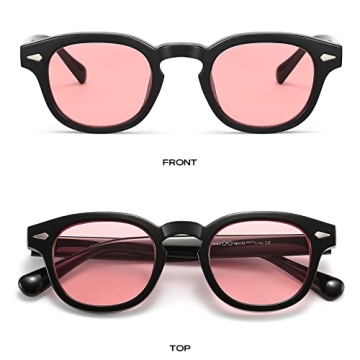 Gtand Vintage Retro Round Tinted Sunglasses for Men Women