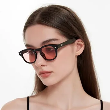 Gtand Vintage Retro Round Tinted Sunglasses for Men Women