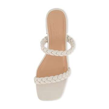 CUSHIONAIRE Women's Neptune Braided Low Block Heel Sandals