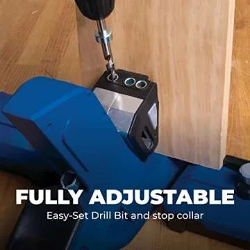 Kreg Tool KPHJ720PRO Pocket-Hole Jig 720PRO - Woodworking Tool - Easy Clamping & Adjusting - Includes Durable Kreg Pocket-Hole Screws - For Materials 1/2" to 1 1/2" Thick