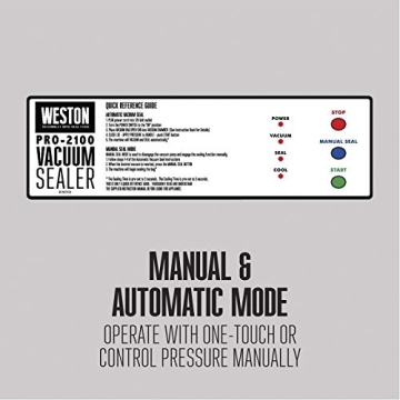 Weston Pro-2100 Vacuum Sealer for Food Preservation