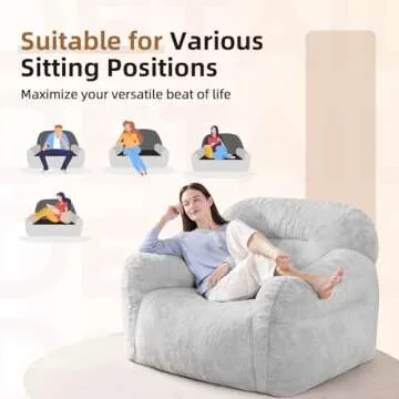 Spacocld Giant Bean Bag Chair - Stylish Comfort for All