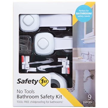 Safety 1st Room Solutions: No-Tools Baby Proof Deluxe Bathroom Safety Kit - Includes Locks for Toile...