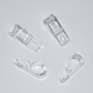 Clear Plastic Cord Guides for Curtains & Blinds | 4 Sets