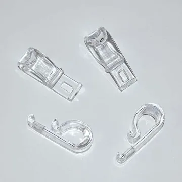 Clear Plastic Cord Guides for Curtains & Blinds | 4 Sets