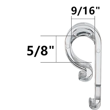 Clear Plastic Cord Guides for Curtains & Blinds | 4 Sets