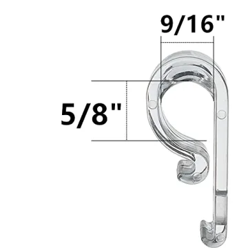 Clear Plastic Cord Guides for Curtains & Blinds | 4 Sets