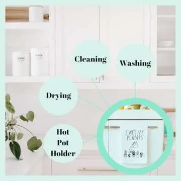 NYC New York City Collage Colorful Dish Towel, Funny Kitchen Towels, Cotton Dish Towels for Kitchen Drying, New Home & Apartment Essentials, White Dish Towel