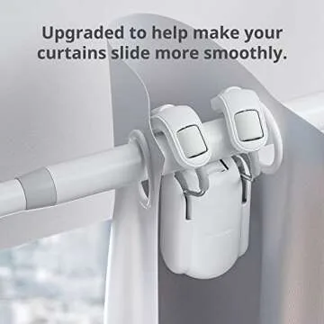 SwitchBot Curtain Smart Electric Motor - Wireless App Automate Timer Control, Add SwitchBot Hub to Make it Compatible with Alexa, Google Home, IFTTT (Rod2.0 Version, Black)