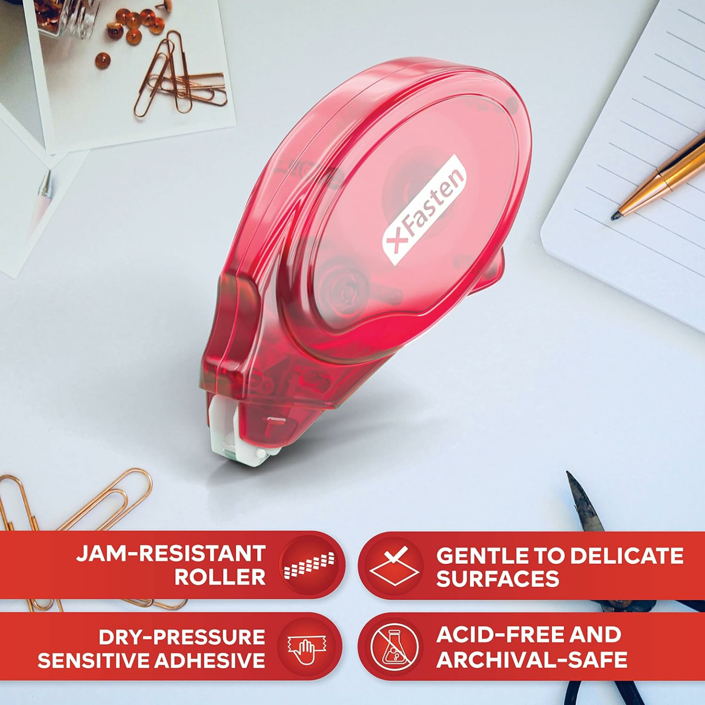 XFasten Adhesive Roller for Scrapbooking