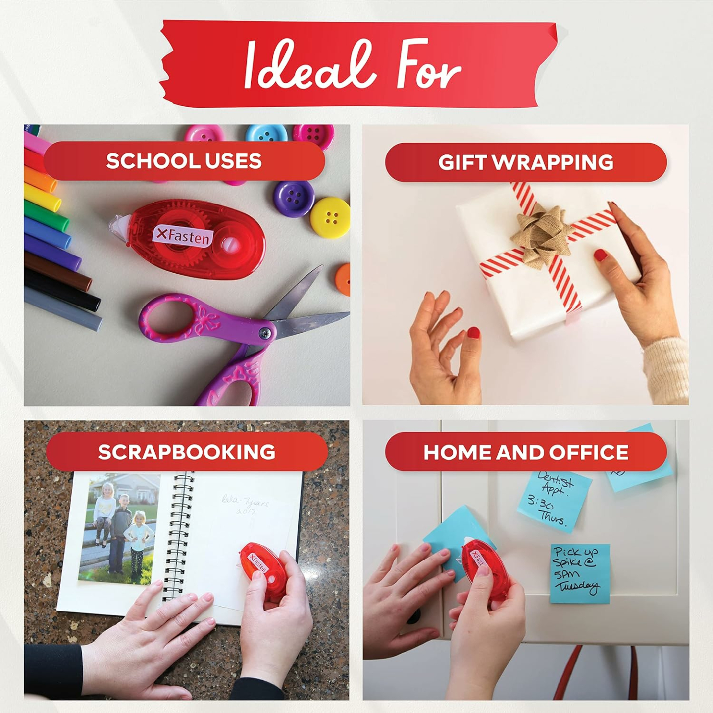 XFasten Adhesive Roller for Scrapbooking