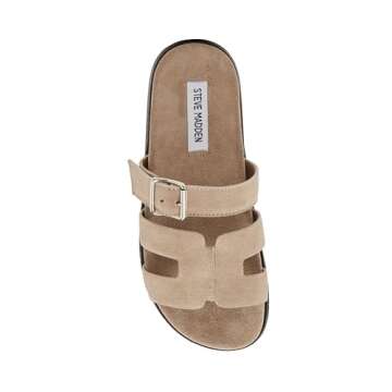 Steve Madden Women's Mayhem Slide Sandals in Taupe