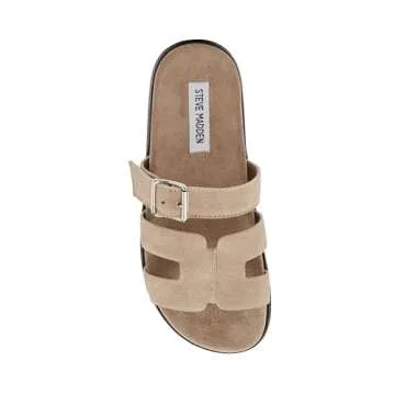 Steve Madden Women's Mayhem Slide Sandals in Taupe