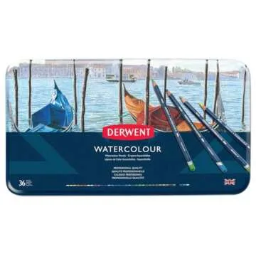 Derwent WaterColour Pencils in Metal Tin - 36 Count