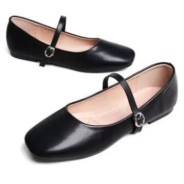 TN TANGNEST Women's Comfortable Mary Jane Ballet Flats