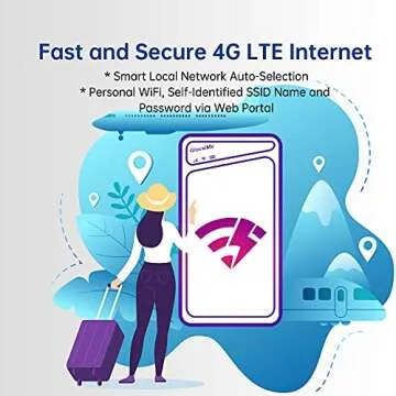 GlocalMe Triforce Mobile Hotspot,Wireless Portable WiFi for Travel in 200+ Countries,No SIM Card Needed,Smart Local Network Auto-Selection,High Speed with Global 1GB Data (Triforce Black)