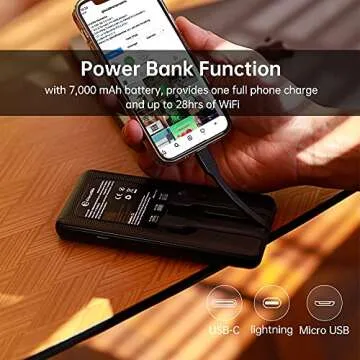 GlocalMe Triforce Mobile Hotspot,Wireless Portable WiFi for Travel in 200+ Countries,No SIM Card Needed,Smart Local Network Auto-Selection,High Speed with Global 1GB Data (Triforce Black)