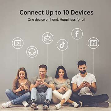 GlocalMe Triforce Mobile Hotspot,Wireless Portable WiFi for Travel in 200+ Countries,No SIM Card Needed,Smart Local Network Auto-Selection,High Speed with Global 1GB Data (Triforce Black)