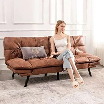 Opoiar Futon Sofa Bed for Compact Living Spaces