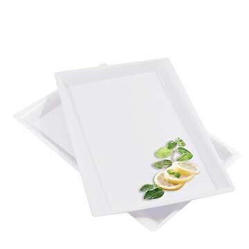 Elegantly Styled Disposable Serving Trays for Parties and Events