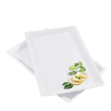 Elegantly Styled Disposable Serving Trays for Parties and Events