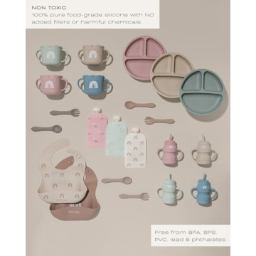 Buy Hippopotamus Toddler Plates - Suction & Silicone Set Now!