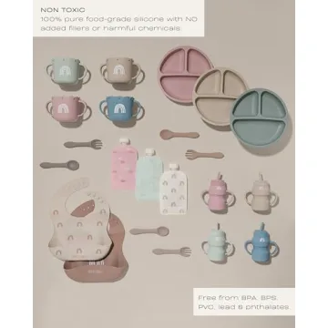 Buy Hippopotamus Toddler Plates - Suction & Silicone Set Now!