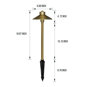 GKOLED Solid Brass Path Lights - Stylish Durable Outdoor Lighting