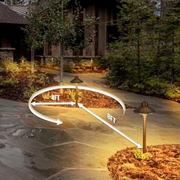 GKOLED Solid Brass Path Lights - Stylish Durable Outdoor Lighting